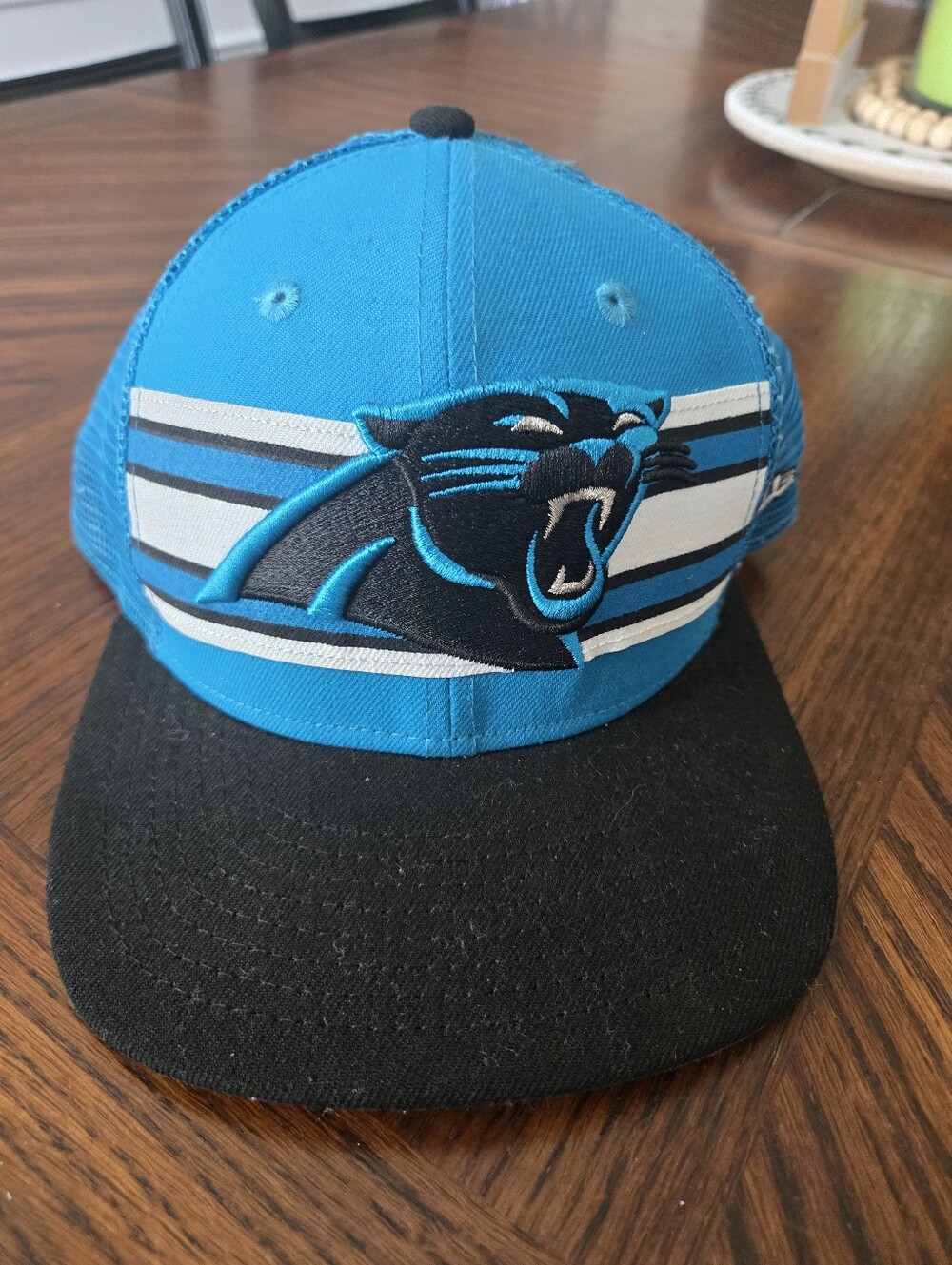 Carolina Panthers NFL 9Fifty New Era Trucker Hat Snapback Cap Blue Black Men